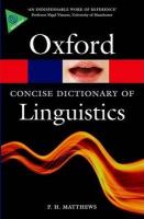 Oxford Concise Dictionary of Linguistics